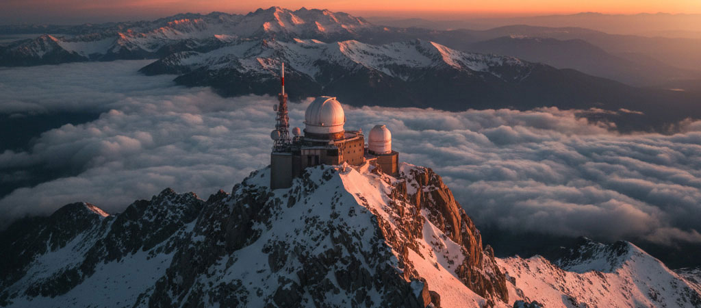 Le Pic du Midi de Bigorre vu depuis le piémont pyrénéen — territoire d'intervention de Didier Huc, consultant stratégie PME dans les Hautes-Pyrénées